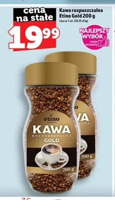 Kawa rozpuszczalna Etino Gold promocja w TOPAZ