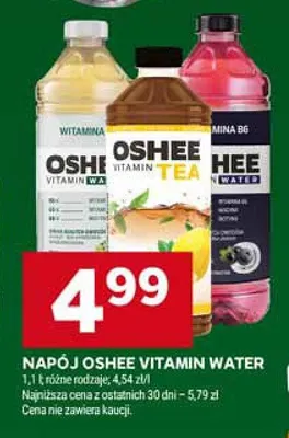 Napój Oshee Vitamin Water różne rodzaje promocja w Stokrotka