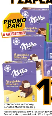 Alpejskie Mleczko Milka o smaku śmietankowym promocja w Kupiec