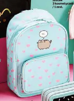 Plecak Pusheen miętowy w serduszka promocja w Empik