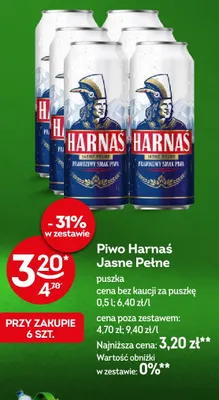 Piwo Harnaś promocja w Żabka