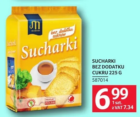 Sucharki bez dodatku cukru promocja w Selgros