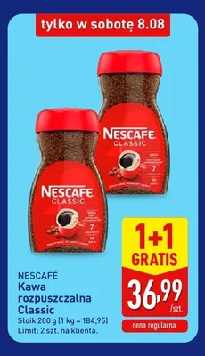 Kawa rozpuszczalna Nescafé Classic promocja w Aldi