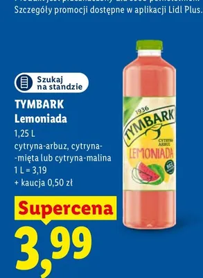Lemoniada cytryna-mięta Tymbark promocja w Lidl