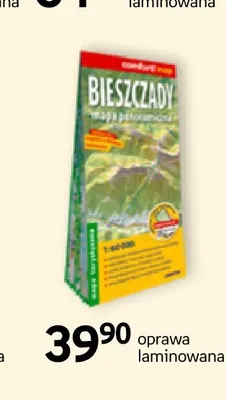 Mapa panoramiczna laminowana Bieszczady Comfort! Map Expressmap promocja w Empik