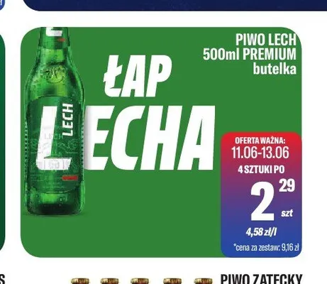 Piwo Lech Premium promocja w Tomi Markt