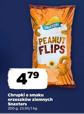 Chrupki o smaku orzeszków ziemnych Snaxters promocja w Netto