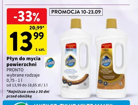 Płyn do mycia powierzchni Pronto promocja w Intermarche