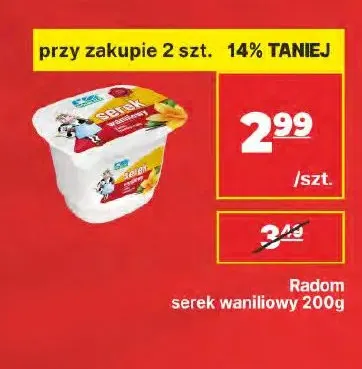 Serek waniliowy Radom promocja w API Market
