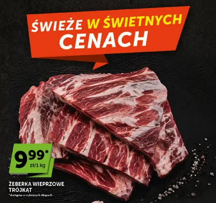 Żeberka wieprzowe trójkąt promocja w Euro Sklep