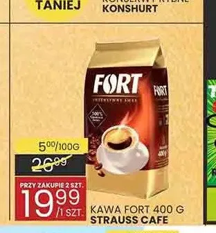 Kawa Fort Strauss Cafe promocja w Wafelek