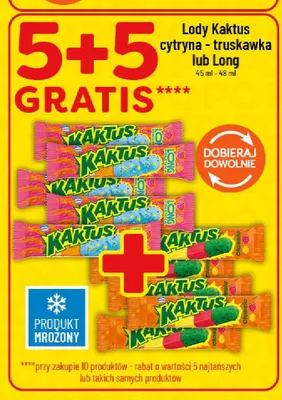 Lody Kaktus cytryna-truskawka promocja w POLOmarket