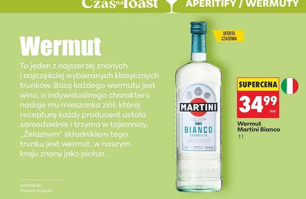 Wermut Bianco promocja w Biedronka