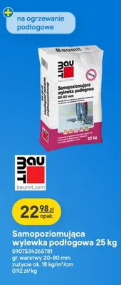 Samopoziomująca wylewka podłogowa Baumit promocja w Castorama