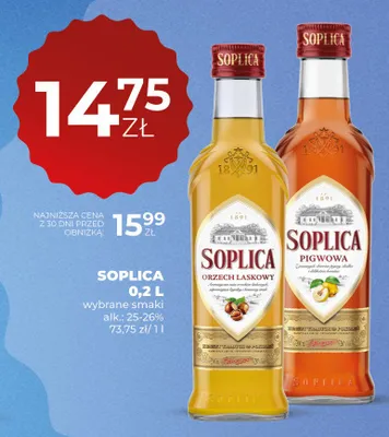 Wódka smakowa Soplica Pigwowa alk. 25-26% promocja w Duży Ben