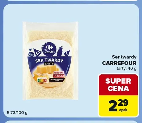Ser twardy Carrefour tarty promocja w Carrefour Market