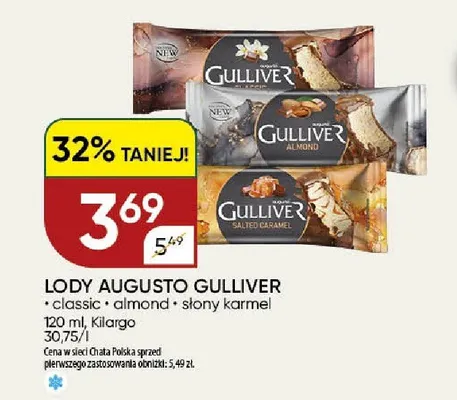 Lody Augusto Gulliver Classic promocja w Chata Polska