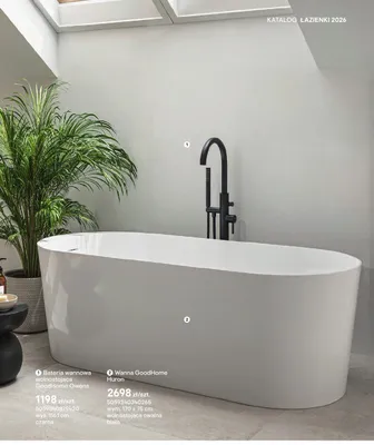 Bateria wannowa wolnostojąca GoodHome Owens promocja w Castorama