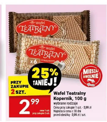 Wafel Teatralny Kopernik promocja w Twój Market