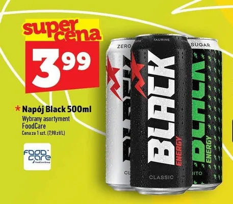 Napój energetyczny Black Classic promocja w TOPAZ