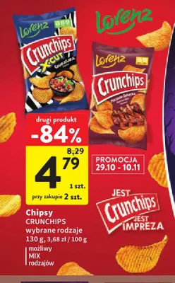 Chipsy Crunchips X-Cut Chakalaka promocja w Intermarche