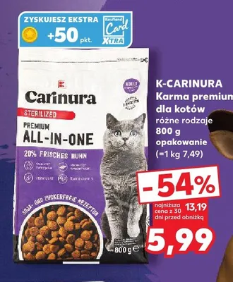 Karma dla kotów mokra K-Carinura Premium All-In-One promocja w Kaufland