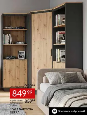 Szafa narożna Sierra promocja w Abra Meble