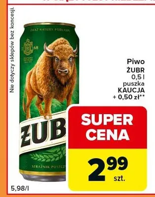Piwo puszka promocja w Carrefour Express