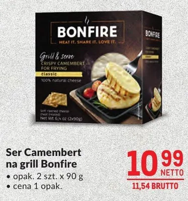 Ser Camembert na grill Bonfire promocja w Makro