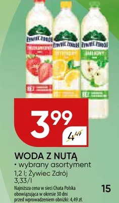 Woda z nutą Żywiec Zdrój promocja w Chata Polska