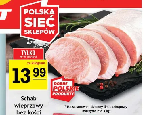 Schab wieprzowy bez kości promocja w Gram Market