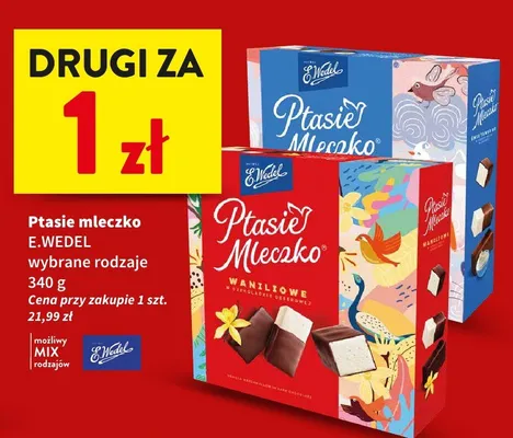 Ptasie mleczko wybrane rodzaje promocja w Intermarche