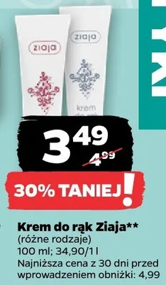 Krem do rąk Ziaja promocja w Netto