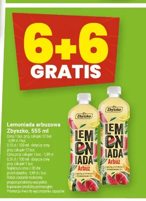 Lemoniada arbuzowa Zbyszko promocja w Twój Market