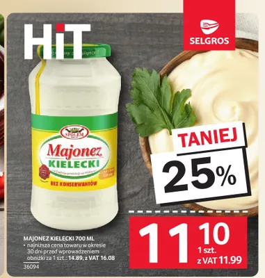 Majonez Kielecki promocja w Selgros