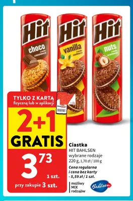 Ciastka Hit Bahlsen vanilla promocja w Intermarche