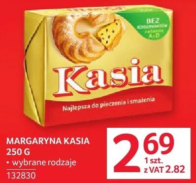 Margaryna Kasia 250 g różne rodzaje promocja w Selgros