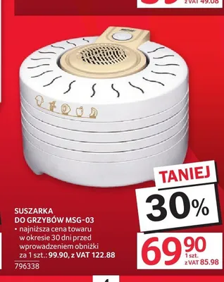 Suszarka do grzybów MSG-03 promocja w Selgros