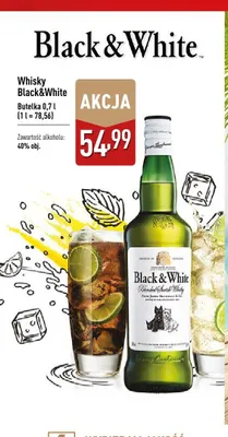 Whisky Black & White promocja w Aldi