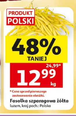 Fasolka szparagowa żółta Zaczarowany ogród promocja w Auchan