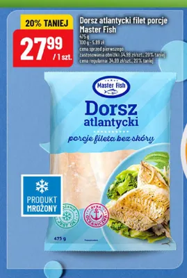 Dorsz atlantycki filet porcje Master Fish promocja w POLOmarket