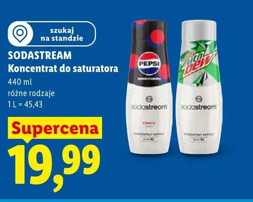 Koncentrat do saturatora Sodastream promocja w Lidl