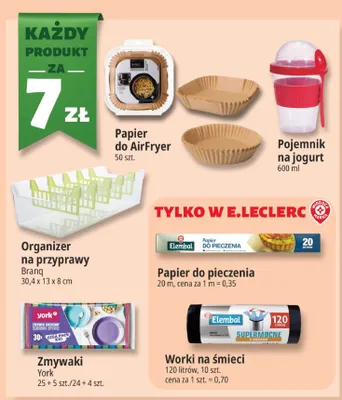Pojemnik na jogurt promocja w Leclerc