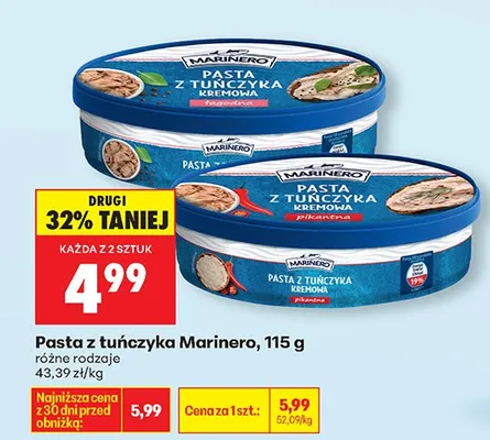 Pasta z tuńczyka różne rodzaje promocja w Biedronka