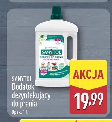 Dodatek dezynfekujący do prania Sanytol promocja w Aldi