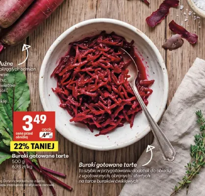 Buraki gotowane tarte promocja w Delikatesy Centrum