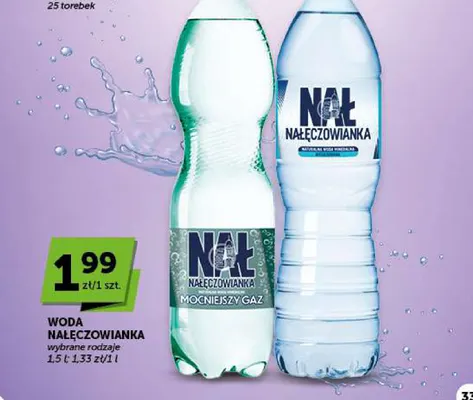 Woda niegazowana Nałęczowianka promocja w ABC