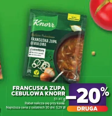 Francuska zupa cebulowa Knorr promocja w Stokrotka