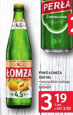 Piwo Łomża wszystkie rodzaje promocja w Selgros