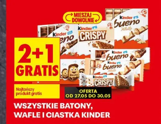 Baton Kinder Crispy promocja w Biedronka